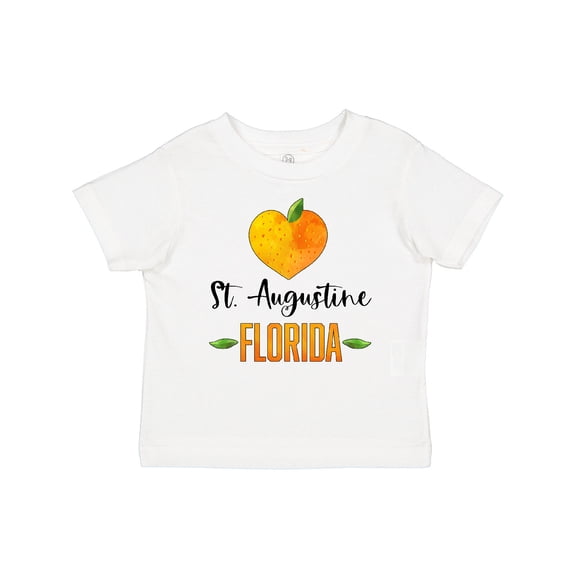 Inktastic St. Augustine Florida Orange in Heart Boys or Girls Baby T-Shirt