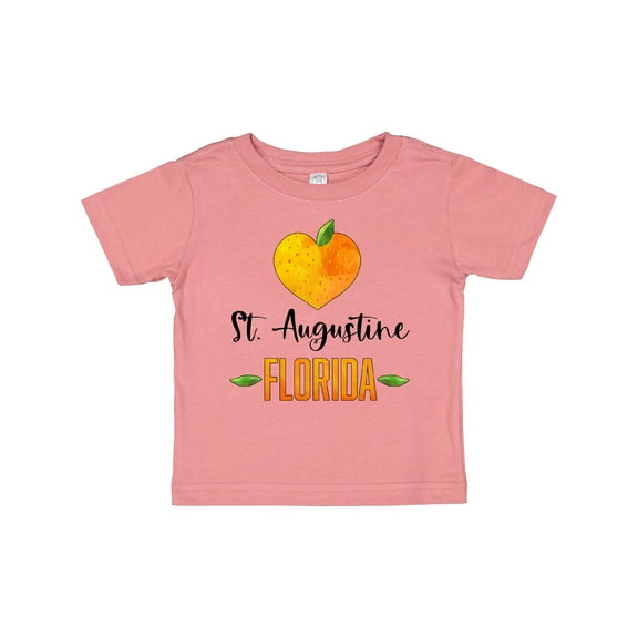 Inktastic St. Augustine Florida Orange in Heart Boys or Girls Baby T-Shirt