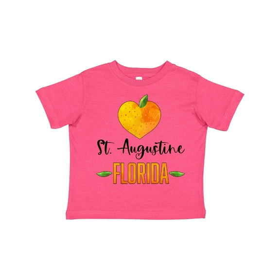 Inktastic St. Augustine Florida Orange in Heart Boys or Girls Toddler T-Shirt