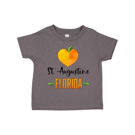 Inktastic St. Augustine Florida Orange in Heart Boys or Girls Toddler T-Shirt