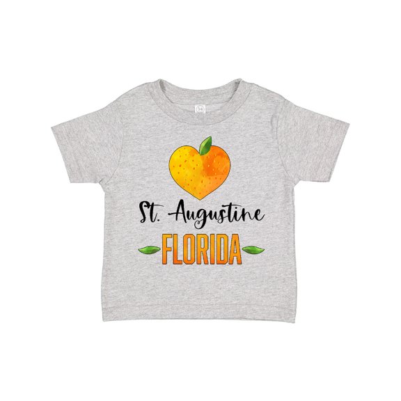 Inktastic St. Augustine Florida Orange in Heart Boys or Girls Toddler T-Shirt