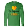 thumbnail image 1 of Inktastic St. Augustine Florida Orange in Heart Long Sleeve T-Shirt, 1 of 5
