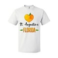 thumbnail image 1 of Inktastic St. Augustine Florida Orange in Heart T-Shirt, 1 of 5