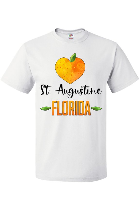 St. Augustine Florida Orange in Heart T-Shirt