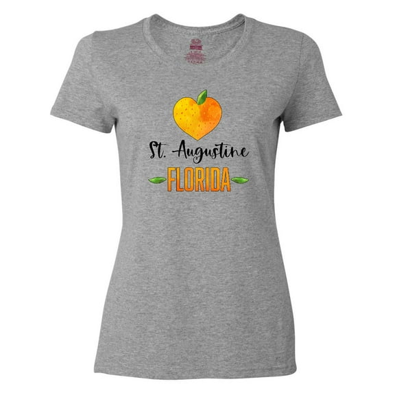Inktastic St. Augustine Florida Orange in Heart Women's T-Shirt