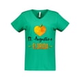 thumbnail image 1 of Inktastic St. Augustine Florida Orange in Heart Women's V-Neck T-Shirt, 1 of 5