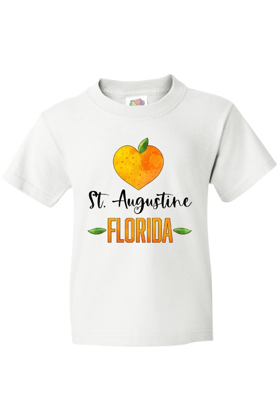 St. Augustine Florida Orange in Heart Youth T-Shirt
