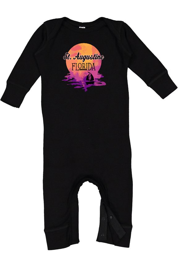 St. Augustine Florida Vacation Baby Romper Coveralls