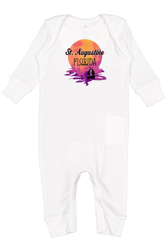 St. Augustine Florida Vacation Baby Romper Coveralls