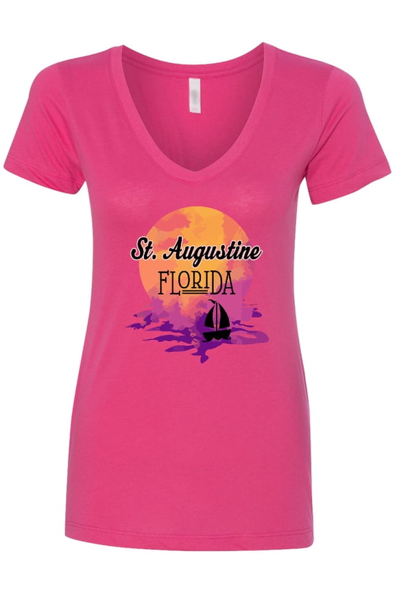 St. Augustine Florida Vacation Women's V-Neck T-Shirt