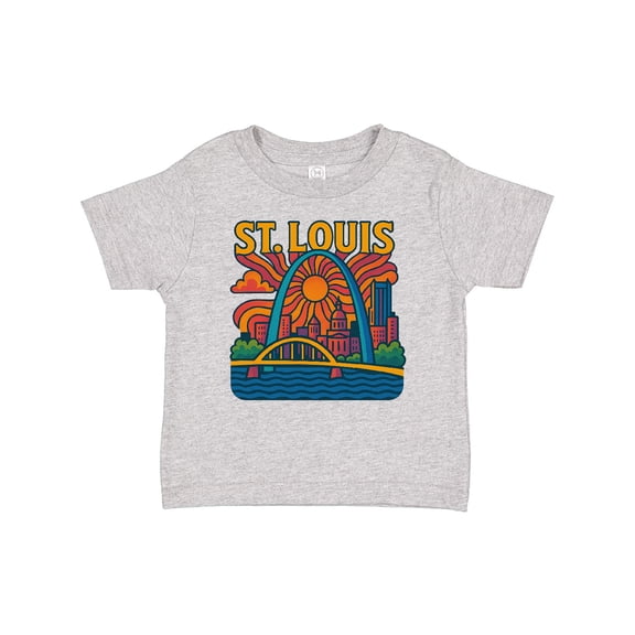 Inktastic St. Louis Skyline Retro Style Boys or Girls Baby T-Shirt
