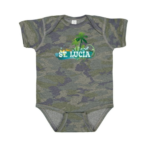Inktastic St Lucia Vacation Cruise Trip Boys or Girls Baby Bodysuit