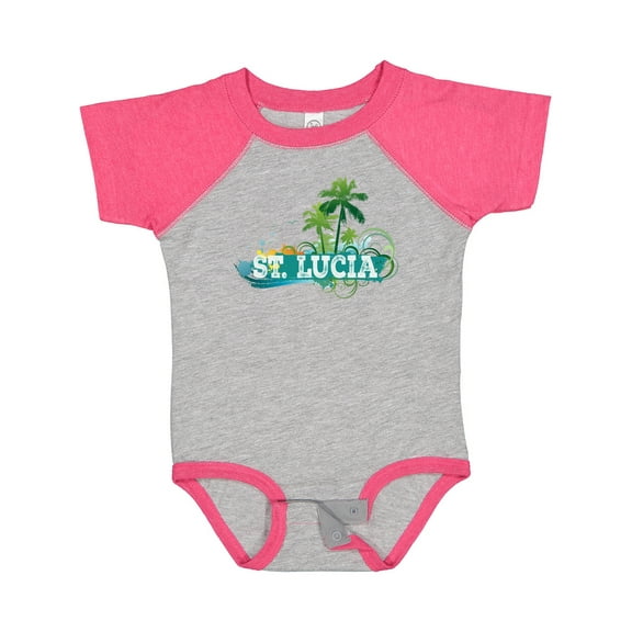 Inktastic St Lucia Vacation Cruise Trip Boys or Girls Baby Bodysuit