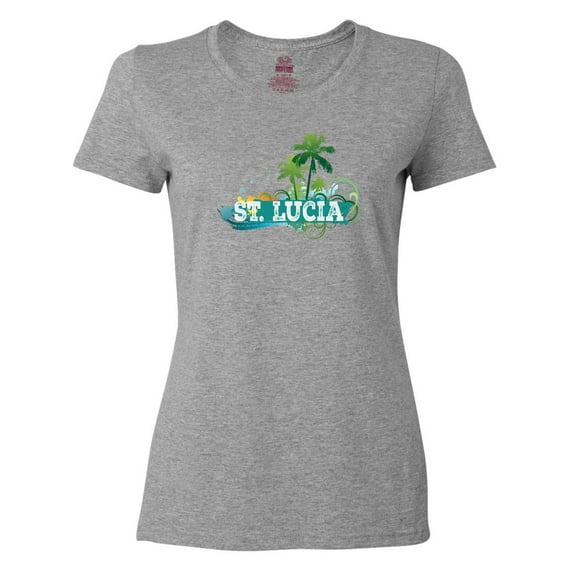 Inktastic St Lucia Vacation Cruise Trip Women's T-Shirt