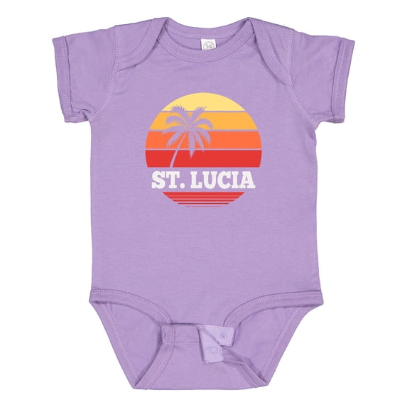 Inktastic St Lucia Vacation Travel Cruise Boys or Girls Baby Bodysuit