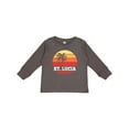 thumbnail image 1 of Inktastic St Lucia Vacation Travel Cruise Boys or Girls Long Sleeve Toddler T-Shirt, 1 of 5