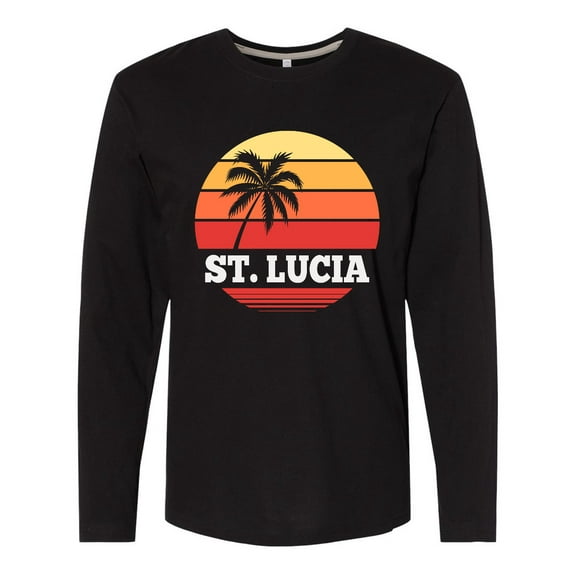 Inktastic St Lucia Vacation Travel Cruise Long Sleeve T-Shirt