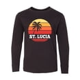 thumbnail image 1 of Inktastic St Lucia Vacation Travel Cruise Long Sleeve Youth T-Shirt, 1 of 5