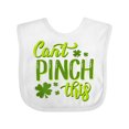 thumbnail image 1 of Inktastic St. Patrick's Day Can't Pinch This Hand Lettering Boys or Girls Baby Bib, 1 of 4