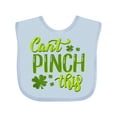 thumbnail image 1 of Inktastic St. Patrick's Day Can't Pinch This Hand Lettering Boys or Girls Baby Bib, 1 of 4