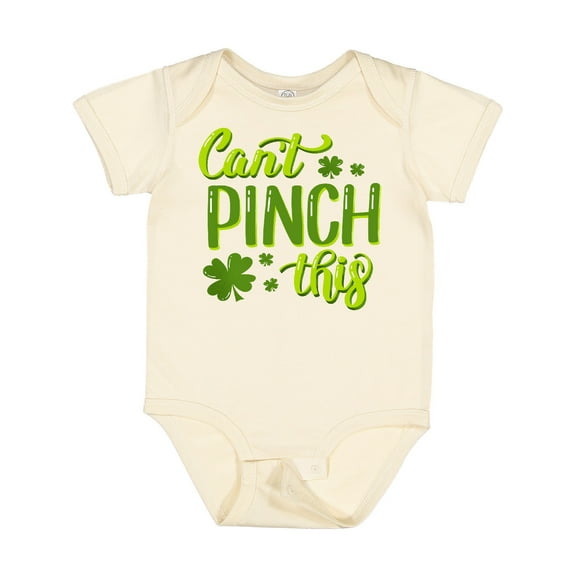 Inktastic St. Patrick's Day Can't Pinch This Hand Lettering Boys or Girls Baby Bodysuit