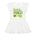 thumbnail image 1 of Inktastic St. Patrick's Day Can't Pinch This Hand Lettering Girls Baby Dress, 1 of 5