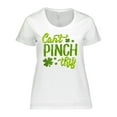 thumbnail image 1 of Inktastic St. Patrick's Day Can't Pinch This Hand Lettering Women's Plus Size T-Shirt, 1 of 5