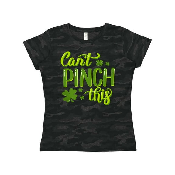Inktastic St. Patrick's Day Can't Pinch This Hand Lettering Women's T-Shirt