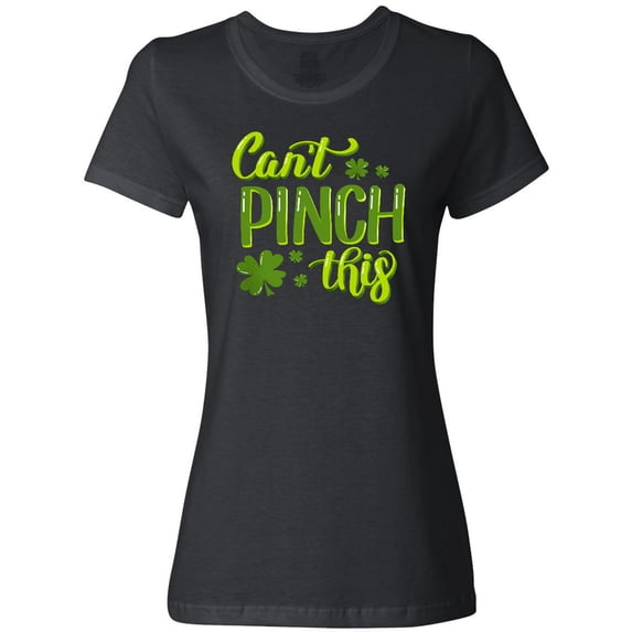 Inktastic St. Patrick's Day Can't Pinch This Hand Lettering Women's T-Shirt