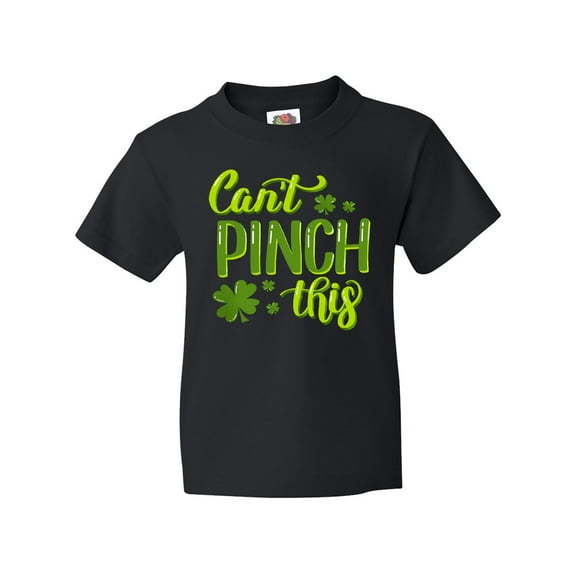 Inktastic St. Patrick's Day Can't Pinch This Hand Lettering Youth T-Shirt