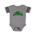 thumbnail image 1 of Inktastic St. Patrick's Day Clovers in Plaid Boys or Girls Baby Bodysuit, 1 of 4