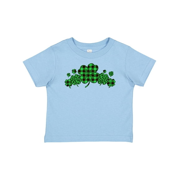 Inktastic St. Patrick's Day Clovers in Plaid Boys or Girls Baby T-Shirt