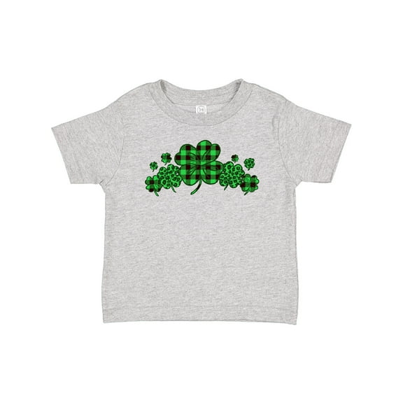 Inktastic St. Patrick's Day Clovers in Plaid Boys or Girls Baby T-Shirt