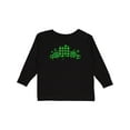 thumbnail image 1 of Inktastic St. Patrick's Day Clovers in Plaid Boys or Girls Long Sleeve Toddler T-Shirt, 1 of 5