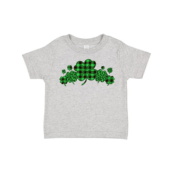 Inktastic St. Patrick's Day Clovers in Plaid Boys or Girls Toddler T-Shirt