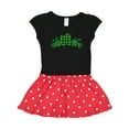 thumbnail image 1 of Inktastic St. Patrick's Day Clovers in Plaid Gift Toddler Girl Dress, 1 of 4