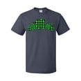 thumbnail image 1 of Inktastic St. Patrick's Day Clovers in Plaid T-Shirt, 1 of 5