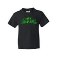 thumbnail image 1 of Inktastic St. Patrick's Day Clovers in Plaid Youth T-Shirt, 1 of 5