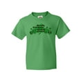 thumbnail image 1 of Inktastic St. Patrick's Day Clovers in Plaid Youth T-Shirt, 1 of 5