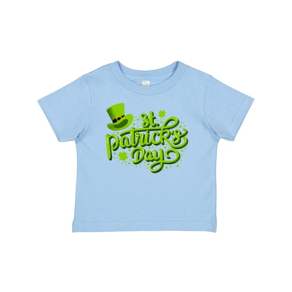 Inktastic St. Patrick's Day Hand Lettering with Green Top Hat Boys or Girls Baby T-Shirt