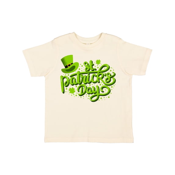 Inktastic St. Patrick's Day Hand Lettering with Green Top Hat Boys or Girls Toddler T-Shirt
