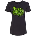 thumbnail image 1 of Inktastic St. Patrick's Day Hand Lettering with Green Top Hat Women's T-Shirt, 1 of 5