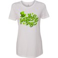 thumbnail image 1 of Inktastic St. Patrick's Day Hand Lettering with Green Top Hat Women's T-Shirt, 1 of 5
