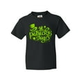 thumbnail image 1 of Inktastic St. Patrick's Day Hand Lettering with Green Top Hat Youth T-Shirt, 1 of 5
