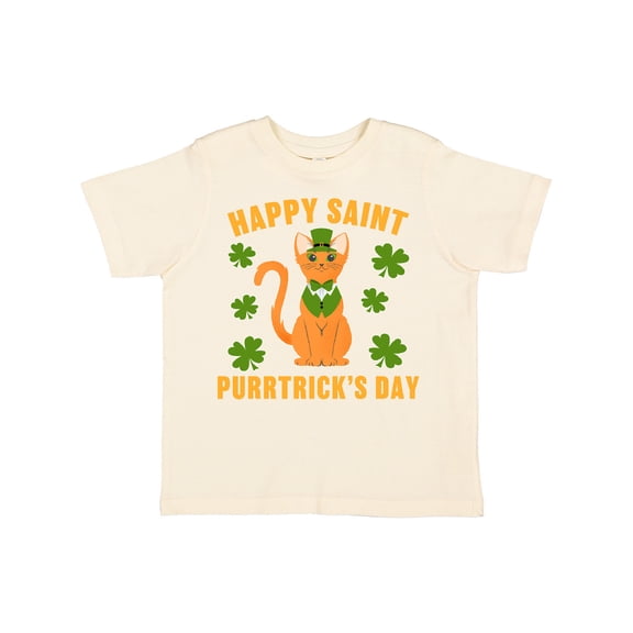 Inktastic St. Patrick's Day Happy Saint Purrtrick's Day Boys or Girls Toddler T-Shirt