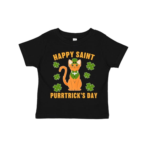 Inktastic St. Patrick's Day Happy Saint Purrtrick's Day Boys or Girls Toddler T-Shirt