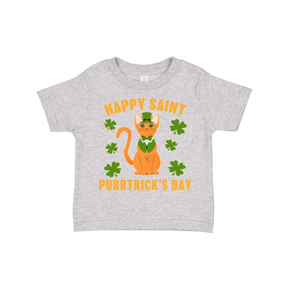 Inktastic St. Patrick's Day Happy Saint Purrtrick's Day Boys or Girls Toddler T-Shirt
