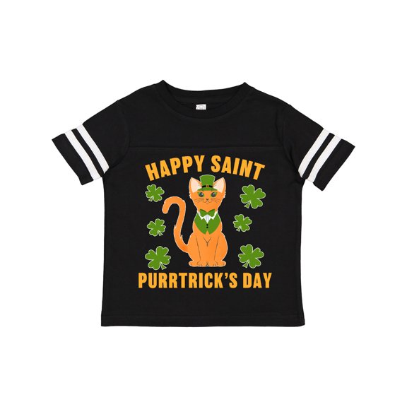 Inktastic St. Patrick's Day Happy Saint Purrtrick's Day Boys or Girls Toddler T-Shirt
