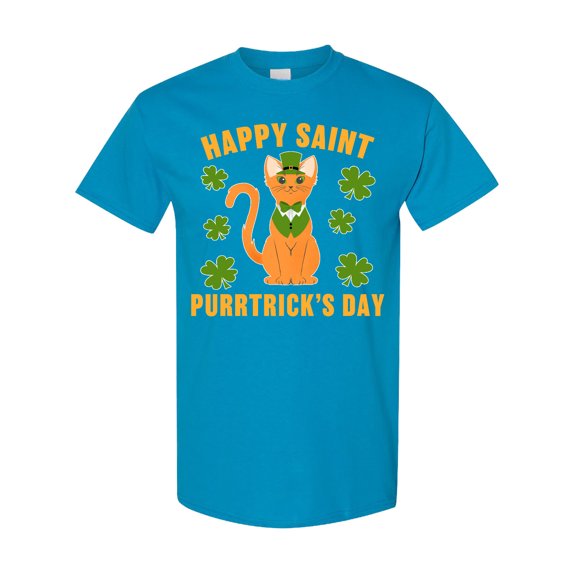 Inktastic St. Patrick's Day Happy Saint Purrtrick's Day T-Shirt