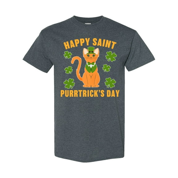 Inktastic St. Patrick's Day Happy Saint Purrtrick's Day T-Shirt